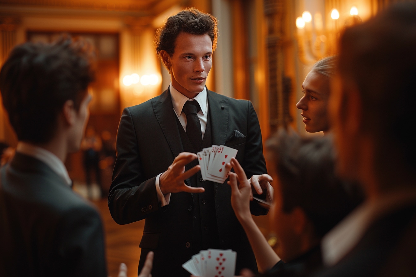 Comment le magicien d’entreprise sélectionne-t-il ses tours pour un évènement spécifique ?